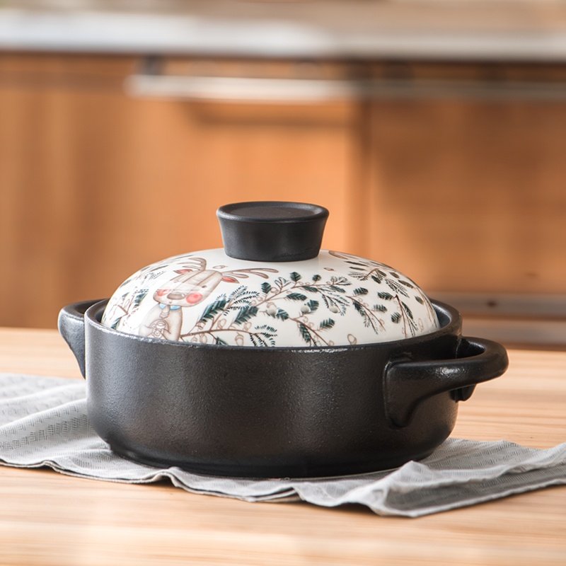 电磁炉砂锅专用炖锅燃气灶通用煲汤锅家用明火两用陶瓷沙锅耐高温