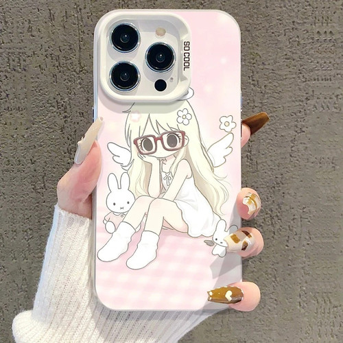 天使野有上秋适用OPPOReno1615手机壳K15Pro+K12sK13Turbo彩银磨砂FindX9X8S+A6sPro学生A3A5活力版A58A96A97