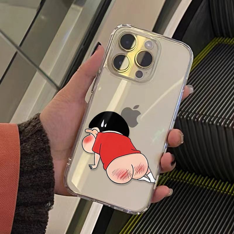 红屁屁蜡笔小新适用一加ACE6/5至尊版手机壳ACE5竞速版透明OnePlus15/13T/12/11一加ACE3V/2Pro学生一加8/9RT