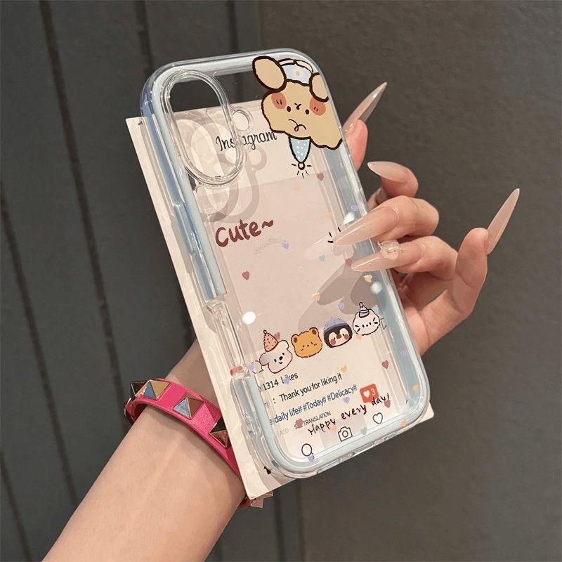 可爱小动物合影适用vivoS30Promini手机壳透明二合一s20s19s18s17s16s15e可放卡片T1x少女x200Sx100x90x80x70