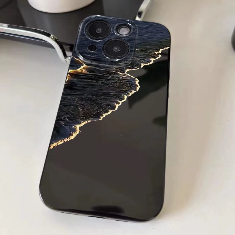 ins黄金海岸线适用vivoY500y300iy200y100y93y85y78+y77y36my30标准版手机壳黑色X300X200X100S学生s19s18s17