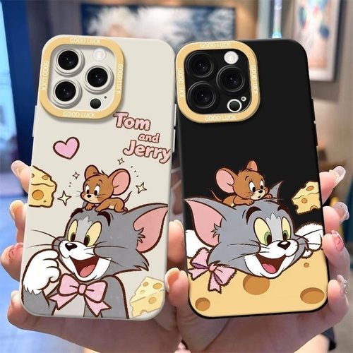 汤姆猫杰瑞鼠适用真我GTNeo7Turbo手机壳磨砂GT8Pro软realme13Pro+V11V13V20V25V30tV60V70学生Q3iQ5狂欢版