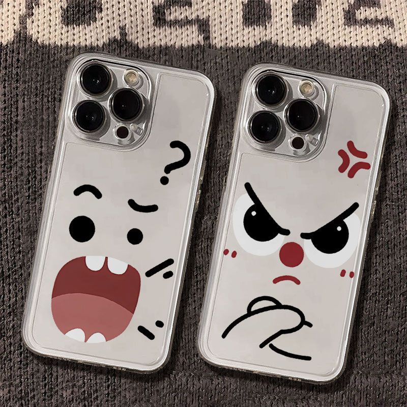 生气疑惑表情适用iQOOZ10TurboZ9Z8Z7Z6手机壳透明iQOONeo9SPro+87竞速版65se爱酷iQOO131211S10学生U1U3U5x