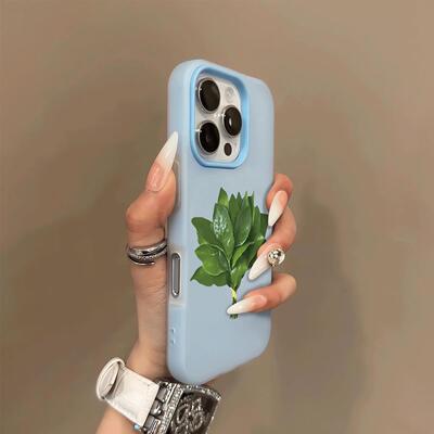 小众创意好运柚子叶适用vivoS50S30Prominis19s18s17s16s15手机壳双层二合一X300X200X100Sx90x80x70学生T1x