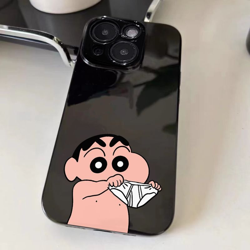 搞笑内裤小新适用真我GTNeo3/Neo2T手机壳realme101213Pro+黑色V5V11V13V15V20V25V30t男女学生Q2Q3iQ5狂欢版