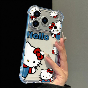 招手蓝衣Kitty猫适用WINRT荣耀Power2畅玩60Plus手机壳600500400300200气囊防摔Magic8软x70ix60x50i+Play9T