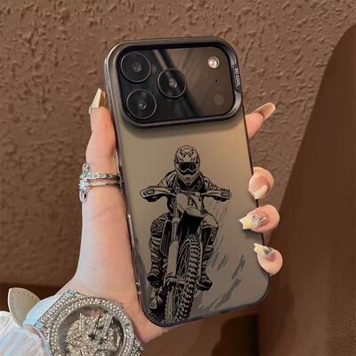 潮牌越野骑士适用一加ACE6T/5至尊版手机壳一加1513T12/11R彩银磨砂ACE5竞速版学生OnePlusACE3V/2Pro保护套