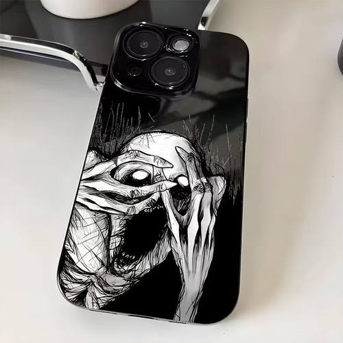 搞怪惊悚骷髅适用真我GTNeo3/Neo2T手机壳realme1012Pro+黑色V5V11V13V15V20V23V25V30t学生Q2Q3iQ5狂欢版