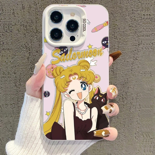 黑猫美少女适用一加Turbo6手机壳ACE6至尊版1+ACE5竞速版一加15T/13T/1211R彩银磨砂OnePlusACE3V2Pro保护套