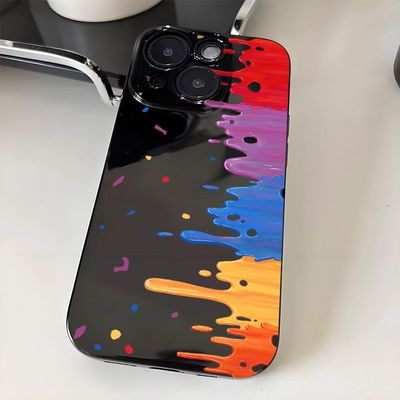 ins涂鸦彩画风适用iQOOZ10Turbo+Z9Z8Z7Z6手机壳黑色iQOONeo109SPro+87竞速版65SE爱酷iQOO131211S学生U1xU5e