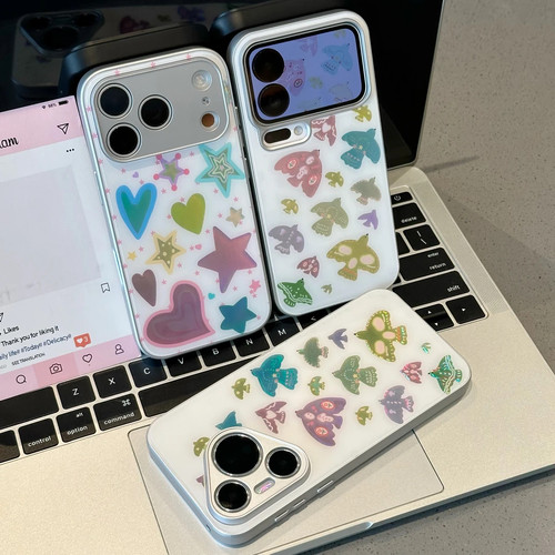 闪钻星星飞鸟适用OPPOReno1514手机壳K12K13Turbo金属漆玻璃壳FindX9X8S+A6Pro学生A1A3A5活力版a58a93a96a97
