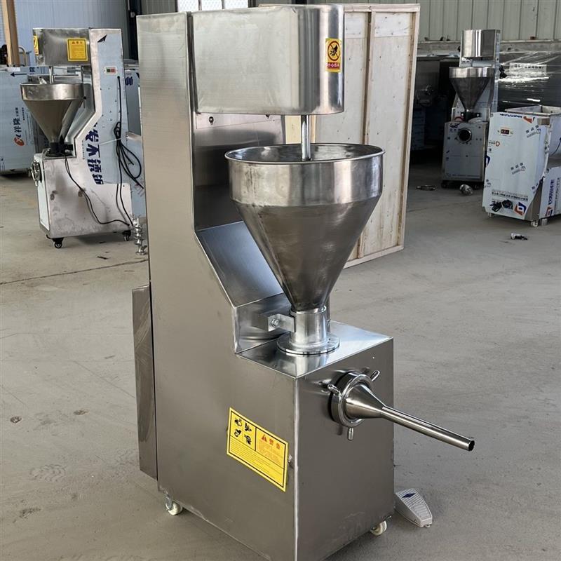 电动灌肠机商用全自动大型立式火腿肠红肠腊肠灌香肠不锈钢灌装机