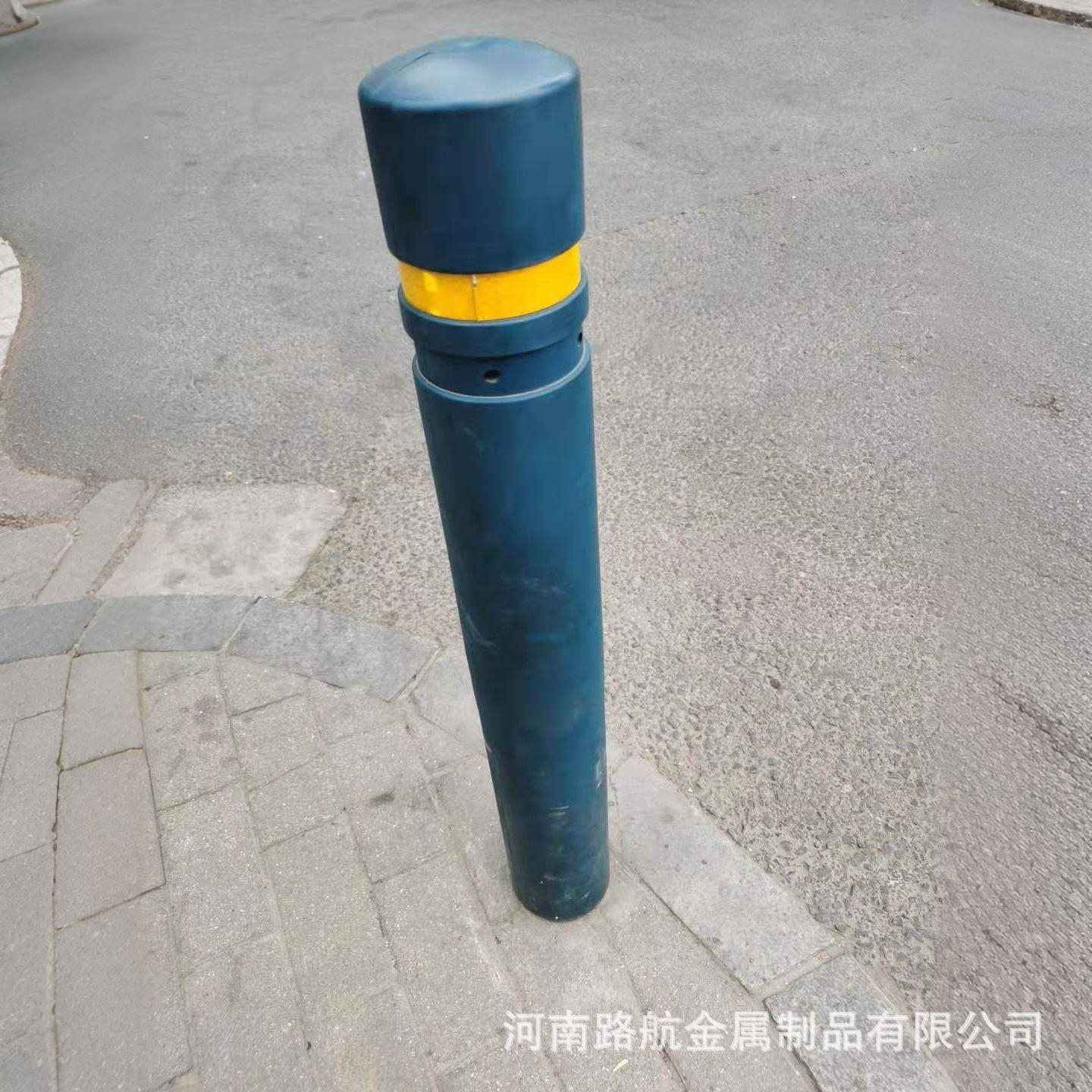 橡胶弹力警示柱道路柔性阻车柱水泥预埋防撞反光实心弹性柱隔离柱