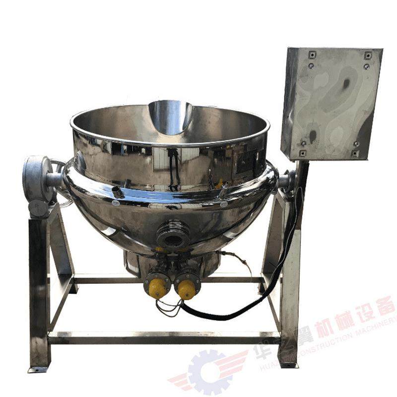 郑州秋梨膏熬制锅夹层锅豆瓣酱大型煮锅 刮壁搅拌可倾斜自动炒锅