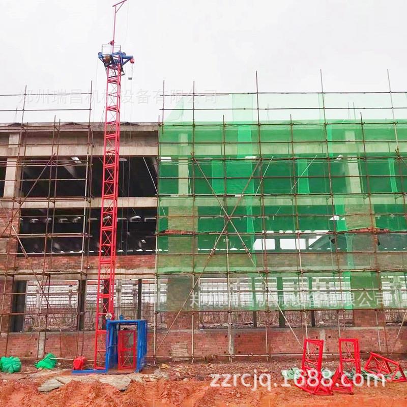 24米单柱单笼施工升降机 盖房上料提升机龙门架升降机物料提升机
