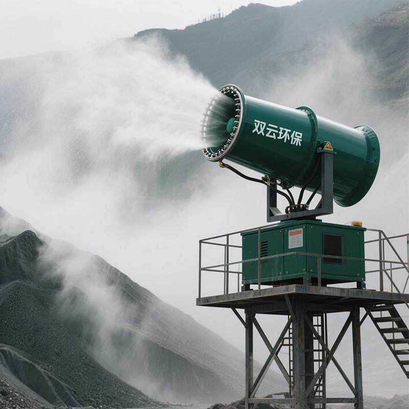 全封闭料棚SY-50型智能除尘雾炮机 防爆型固定式远程射雾器厂家