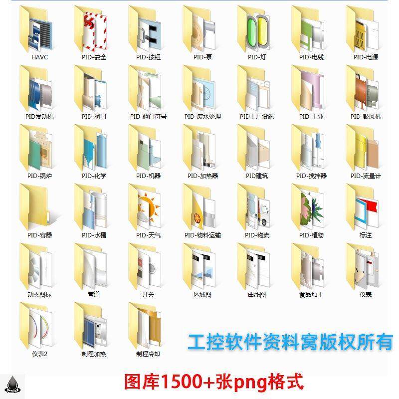 组态王图库精品1500张触摸屏wincc上位机通用png格式