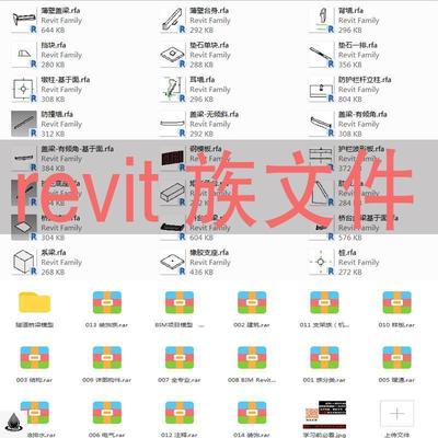 revit族库 大全 BIM桥梁建筑 超全三维结构电器暖通MEP素材质贴图