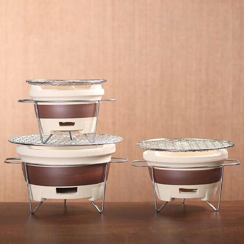 原始人烧烤炉围炉煮茶家用室内老式打边炉网红烤火炉子木炭泥炉户