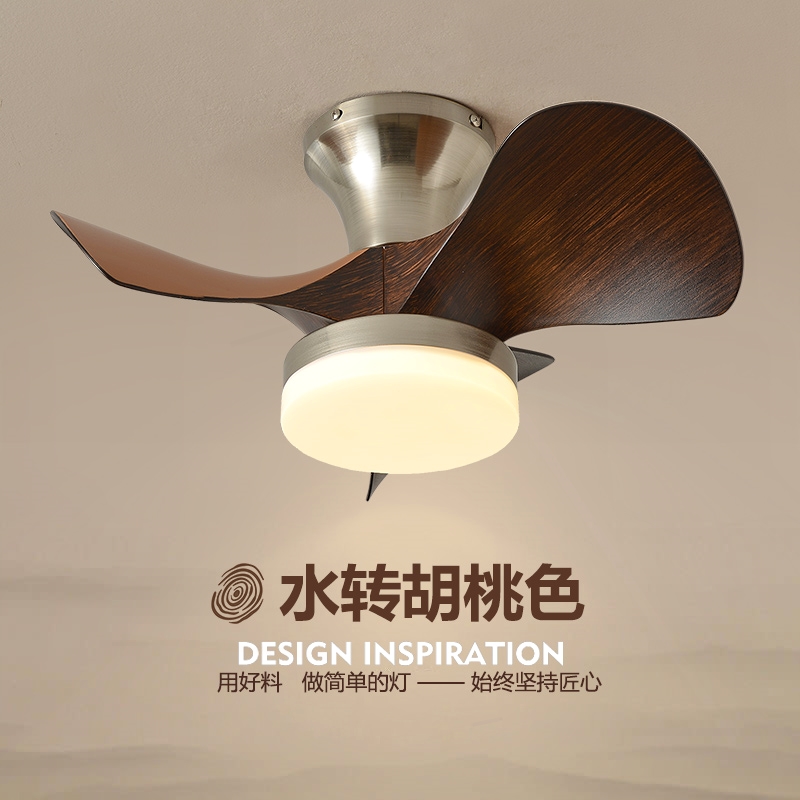 中古风扇灯主卧室吸顶电扇灯复古