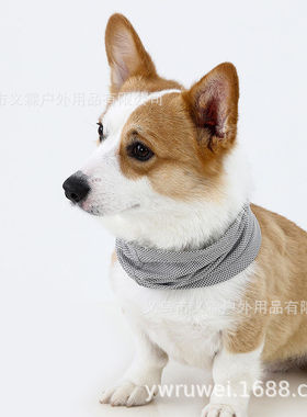 2025夏季新款宠物冷感围脖抗暑降温冷感透气面料小狗猫咪冷却头巾