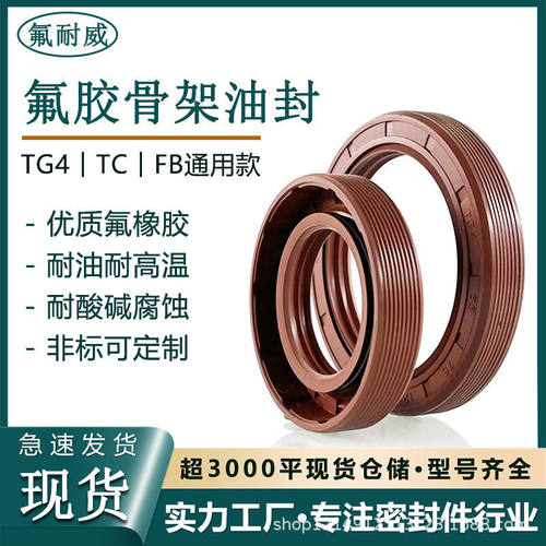 厂家直销TG4/TC氟胶骨架油封内径45/47/48mm耐温耐腐蚀唇形密封