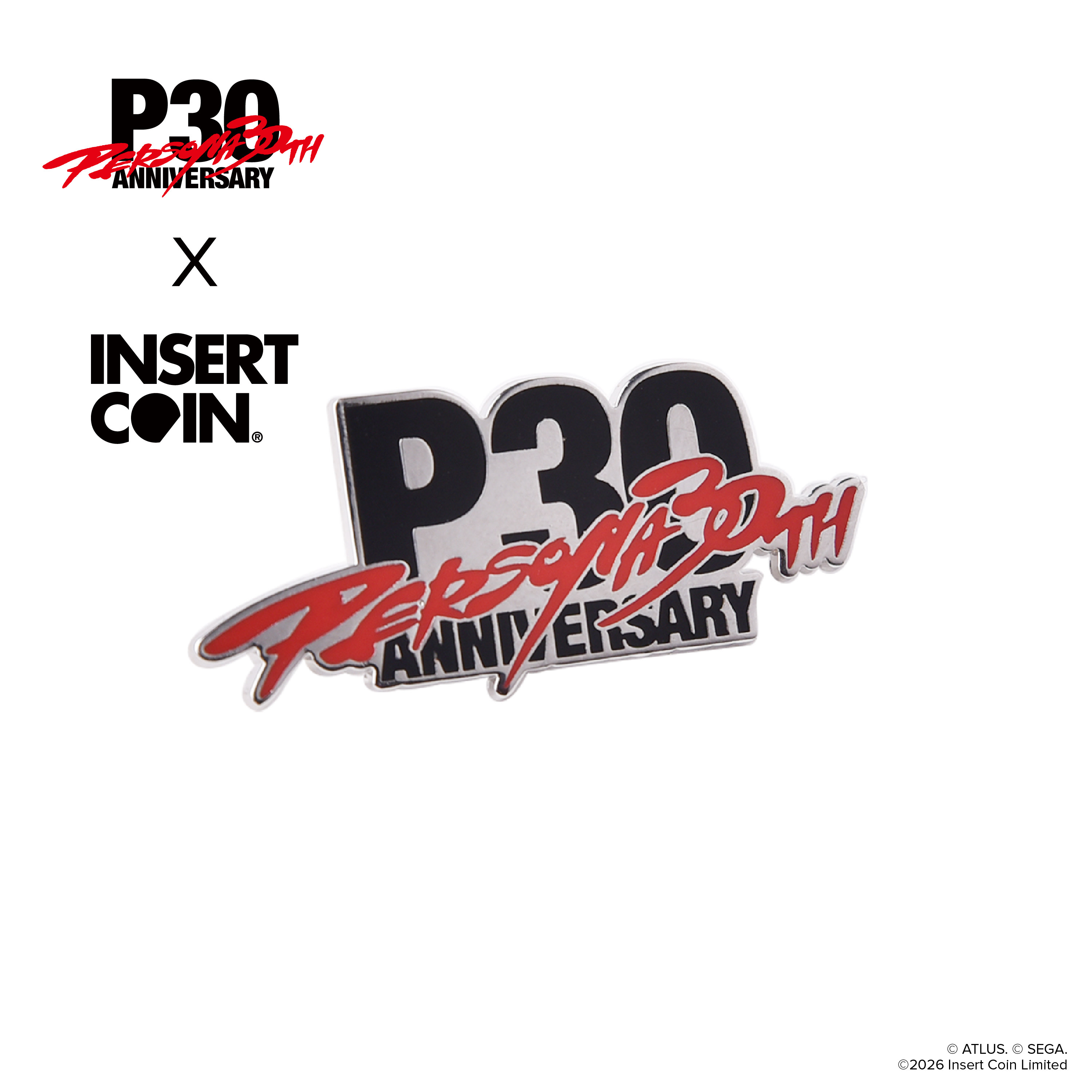 女神异闻录30周年徽章 INSERT COIN SEGA世嘉游戏周边正版授权图片