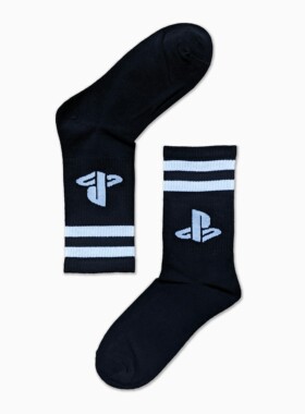 索尼PS运动袜(黑) INSERT COIN 索尼PlayStation游戏周边正版授权