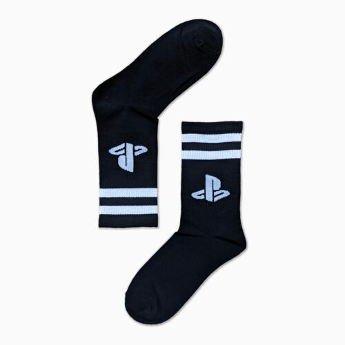 索尼PS运动袜(黑) INSERT COIN 索尼PlayStation游戏周边正版授权