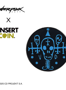 赛博朋克2077Voodoo帮徽章 INSERT COIN CDPR游戏周边正版授权