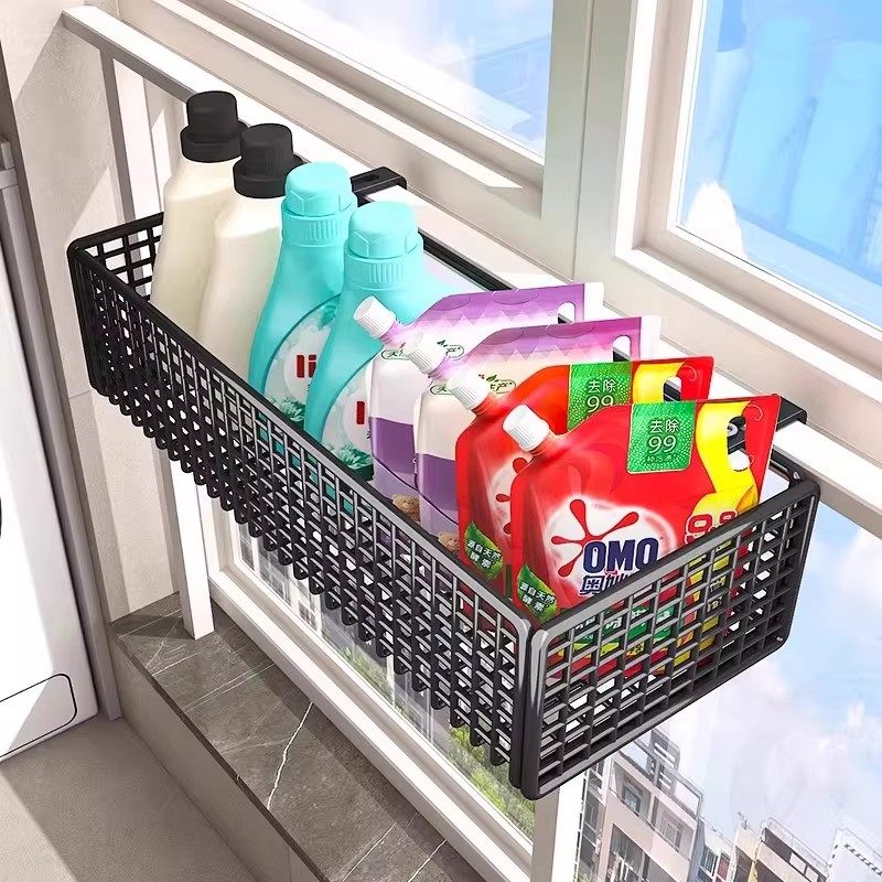 阳台置物架家用窗台窗户可调节挂钩花架花盆托架栏杆护栏悬挂篮子,收纳整理,阳台置物架,淘宝优惠券,粉丝福利购,淘宝优惠卷