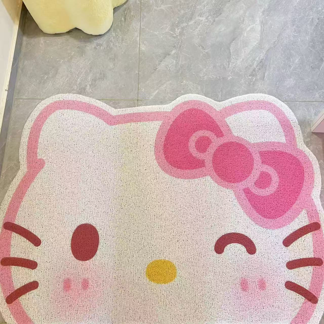 HelloKitty入户门丝圈地垫卡通进门门口防滑门垫蹭土耐脏除尘地毯