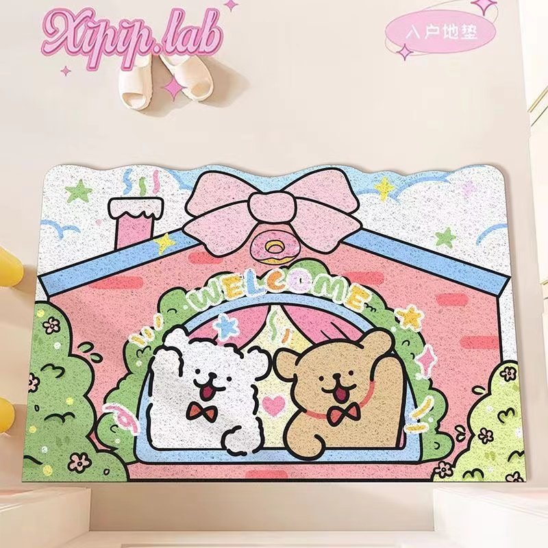 卡通入户门地垫门垫家用耐脏丝圈防滑脚垫子地毯门口入门户可裁剪,居家布艺,入户地垫,淘宝优惠券,粉丝福利购,淘宝优惠卷