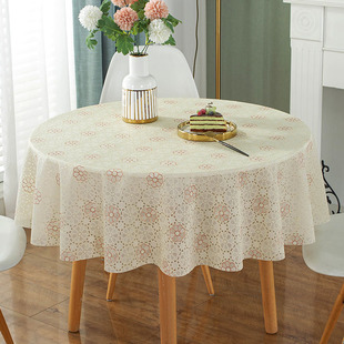 圆桌布圆形小茶几盖布咖啡桌洽谈桌会客接待桌休闲小圆桌台布防水