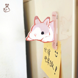 一年生球状叶侧吸冰箱贴原创小兔磁吸可爱家居装饰磁性贴礼物