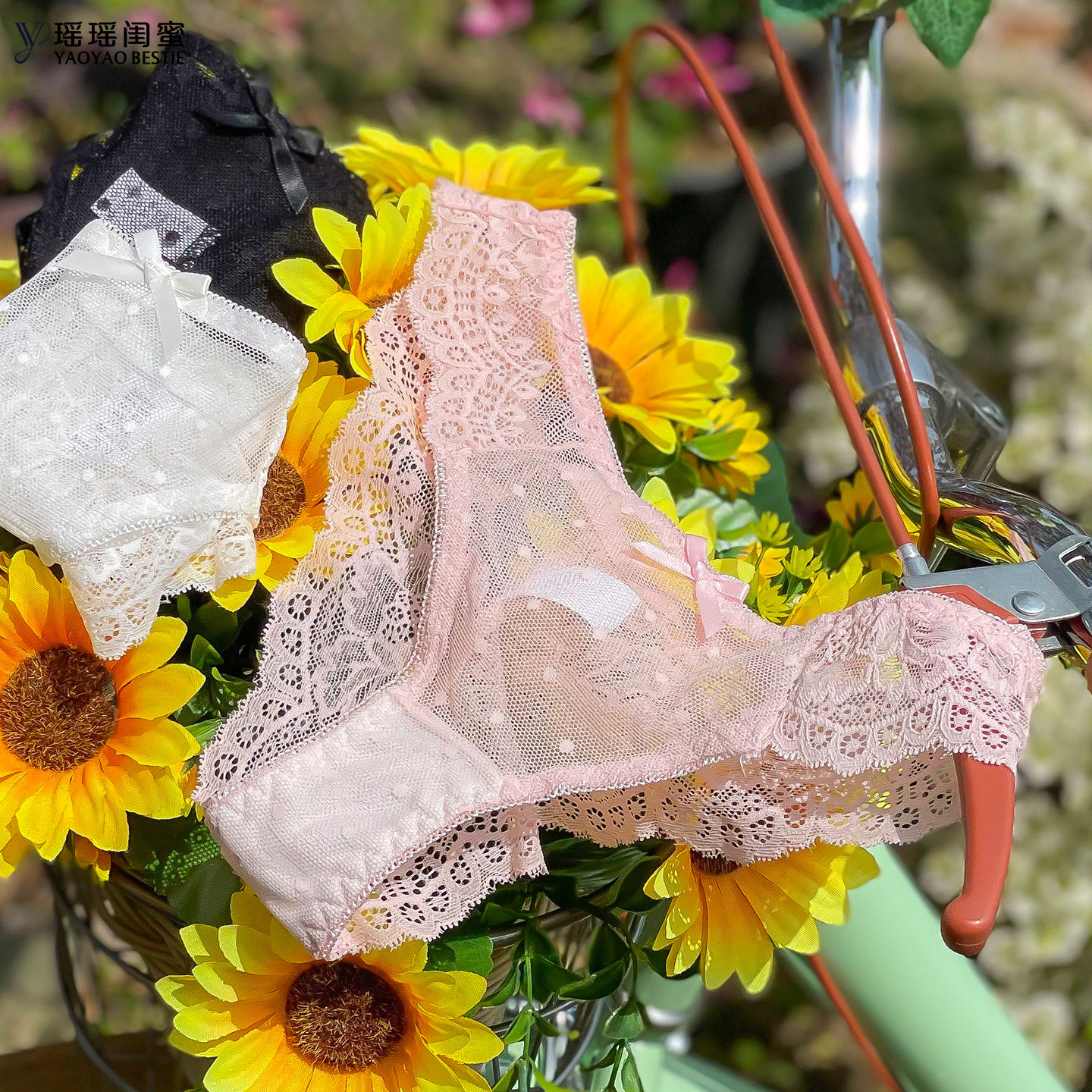 蕾丝内裤瑶瑶闺蜜性感透明诱惑