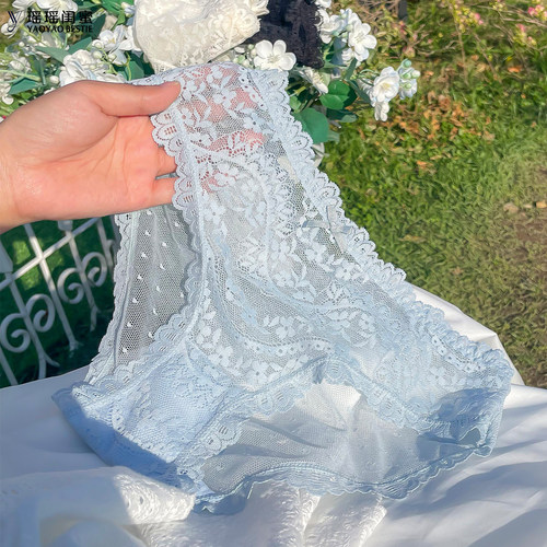 瑶瑶闺蜜透明蕾丝内裤女