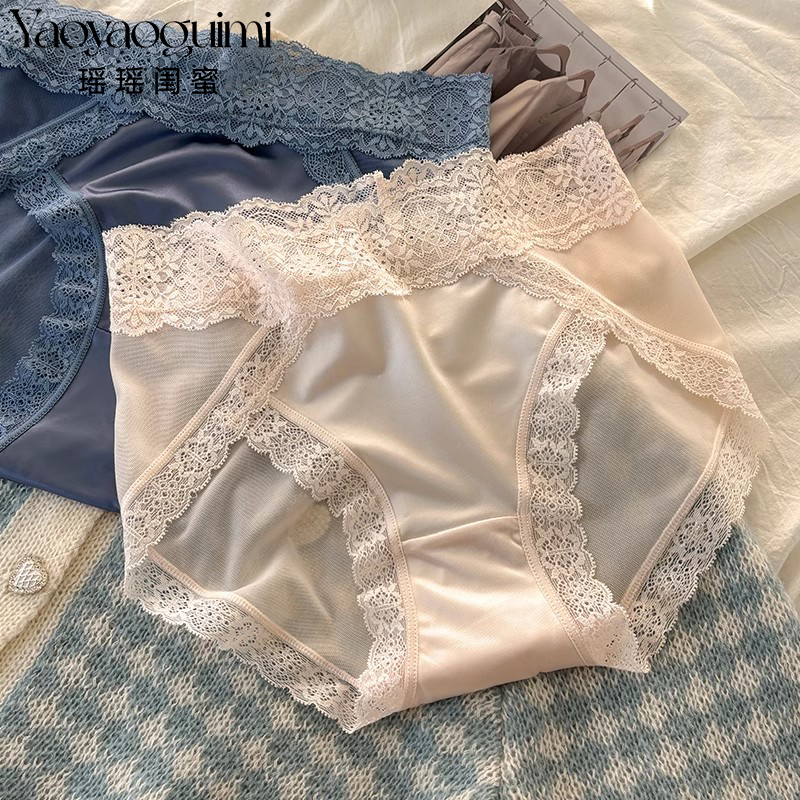法式蕾丝高腰内裤女瑶瑶闺蜜