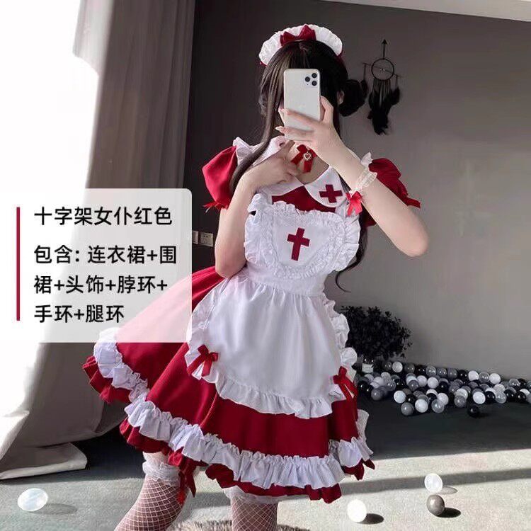 女仆风日系软妹洛丽塔学生连衣裙