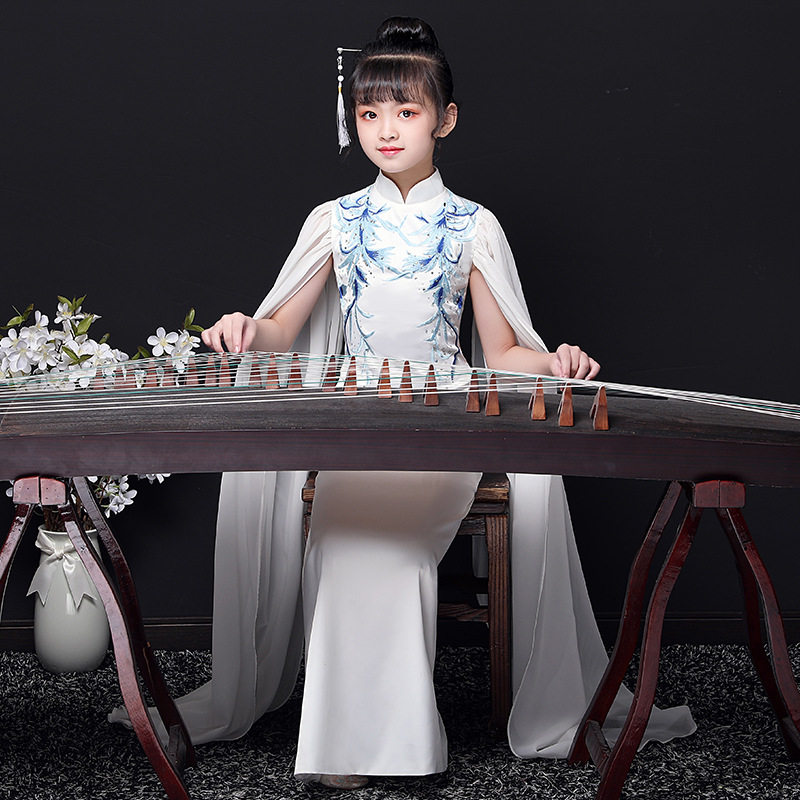 儿童古筝演出服2026新款女童夏季