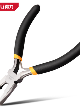 deli得力DL103045迷你钢丝钳4.5寸(黑)(把)