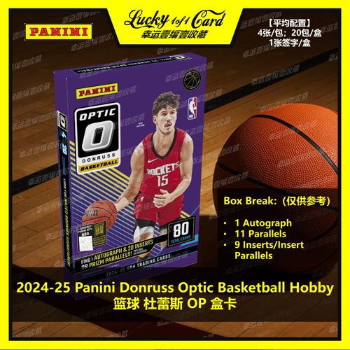 2024-25 Panini Donruss Optic Basketball Hobby 篮球 球星卡 盒