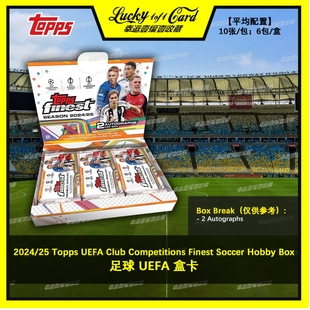 Soccer 盒卡 Topps 收藏 球星卡 足球 Finest Club UEFA 2024