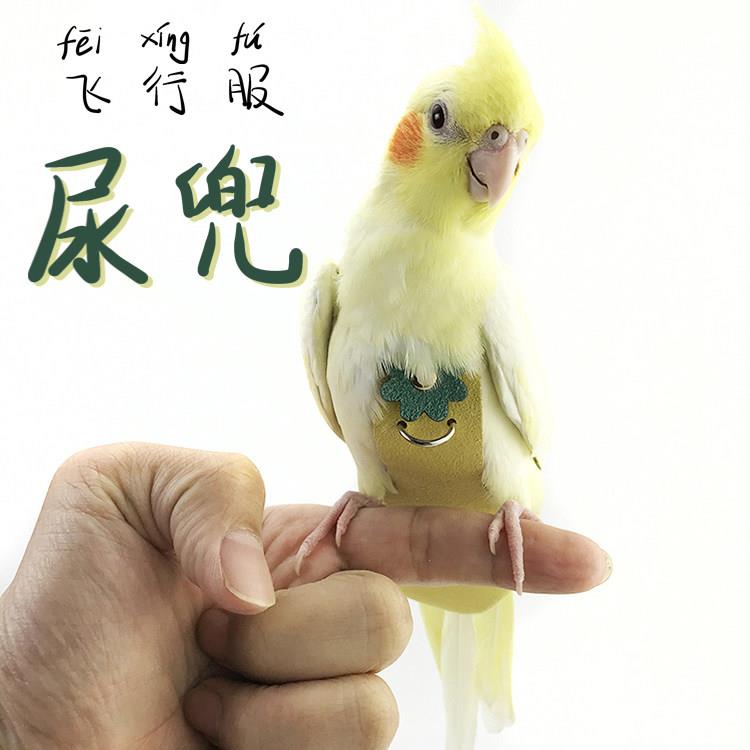 玄凤鹦鹉衣服屎兜粪兜小鸟用尿不湿可爱防咬的鸟纸尿裤可洗飞行衣
