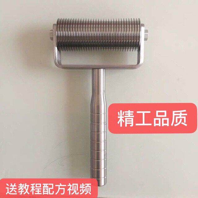 划丝器 肉夹馍滚轮切面刀家用多功能滑条器不锈钢滚刀