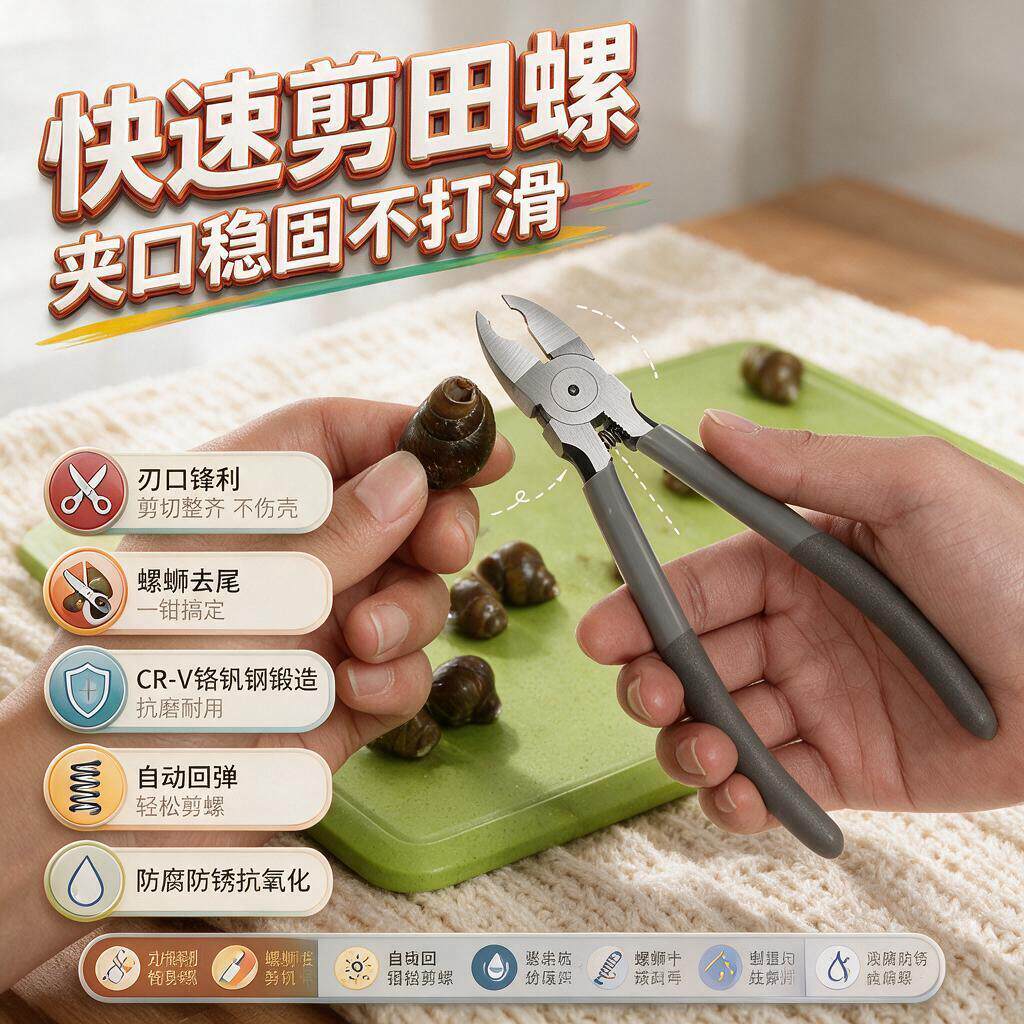 田螺剪尾神器剪螺丝屁股螺狮钳子厨房专用剪刀石螺翦锋利省力