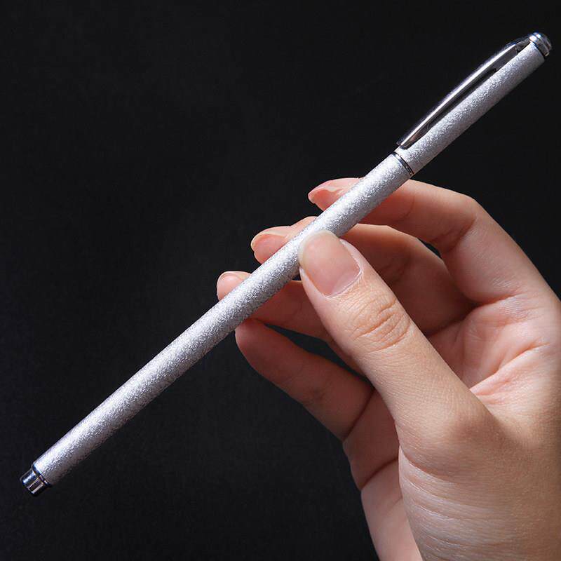 金属金中性i0.5m属笔走笔学生用细杆金笔杆属手感m笔重签jszxb008字笔简珠约黑笔中性笔ns冷淡风碳