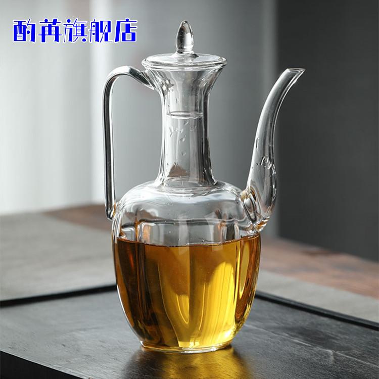 仿宋手执壶耐热耐高温玻璃贵妃壶电陶炉专用仿古创意泡茶壶温酒