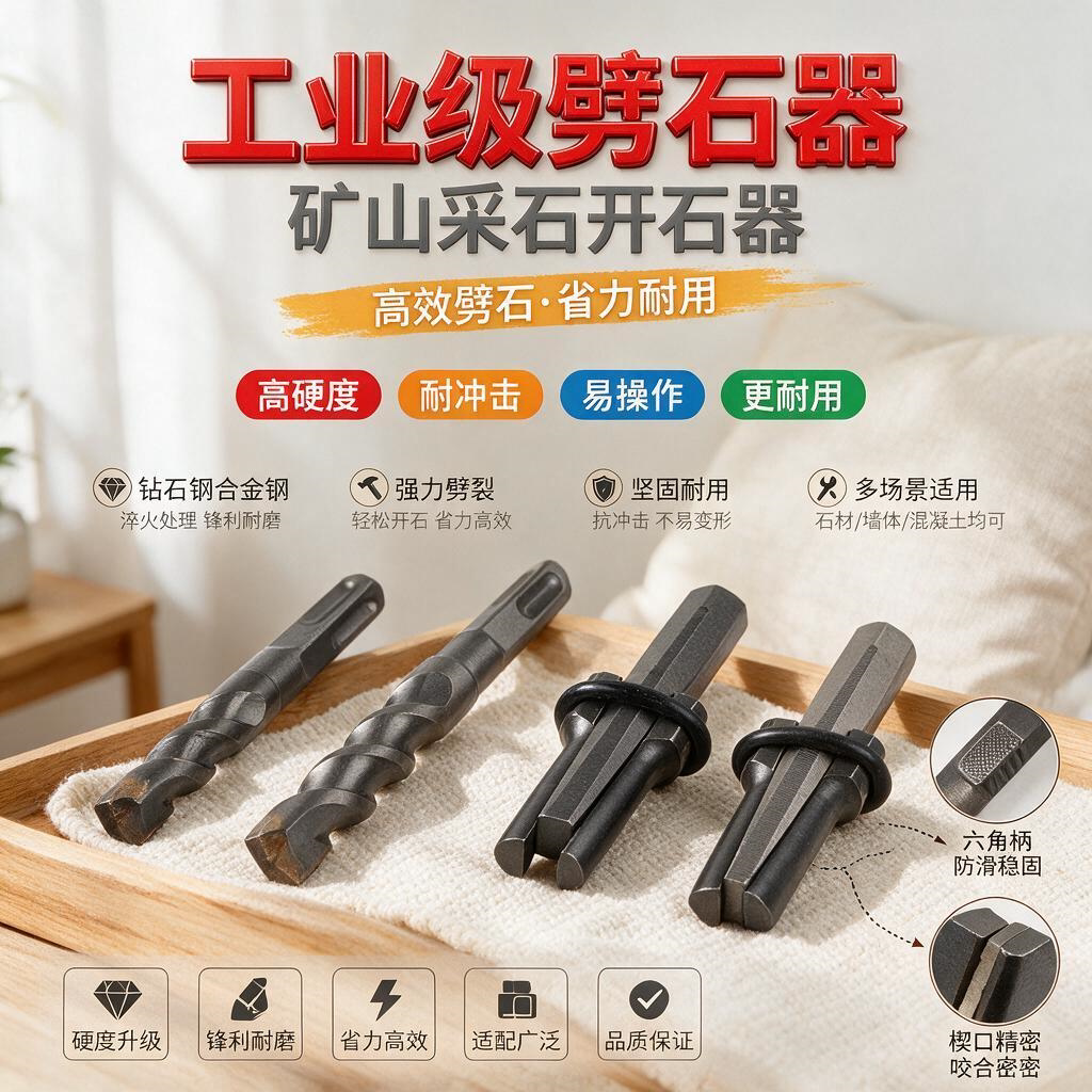 劈石器楔子神器开山破石膨胀工具