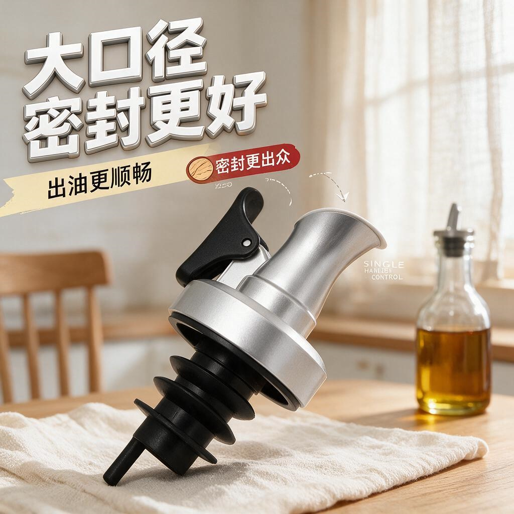倒油嘴油壶出油嘴红酒瓶塞子厨房用酱油瓶盖子醋嘴瓶塞料酒瓶盖子